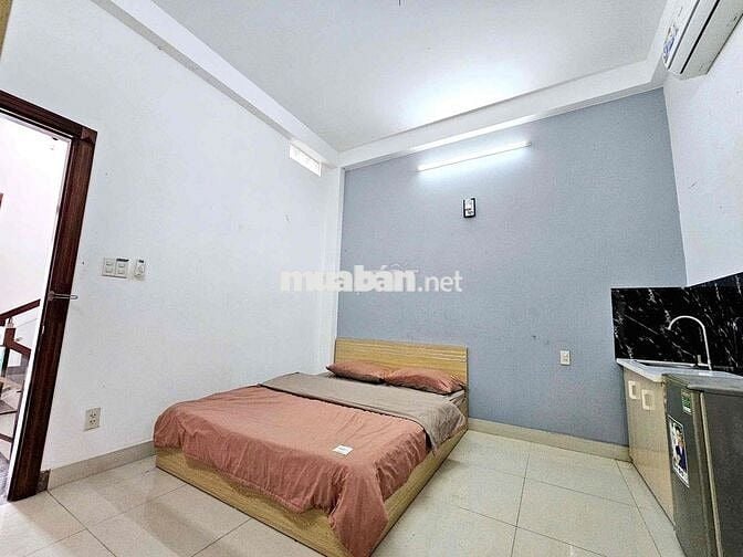 CHO THUÊ CĂN HỘ DỊCH VỤ 1 PHÒNG NGỦ FULL NỘI THẤT NGAY CHỢ THẠCH ĐÀ