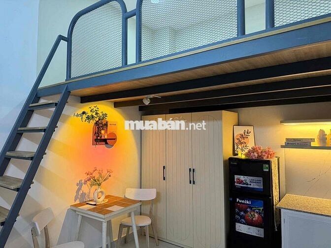 CHO THUÊ CĂN HỘ CÓ GÁC ĐẸP FULL NỘI THẤT NGAY GẦN NGÃ 5 GÒ VẤP