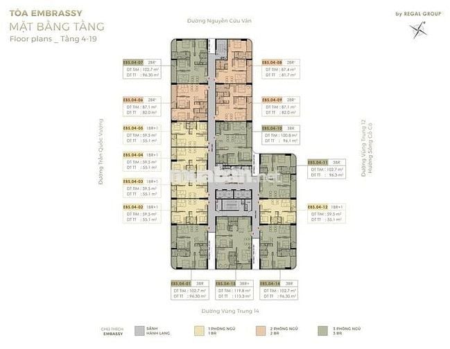 🏙️ Căn hộ 2PN – Regal Complex Đà Nẵng
