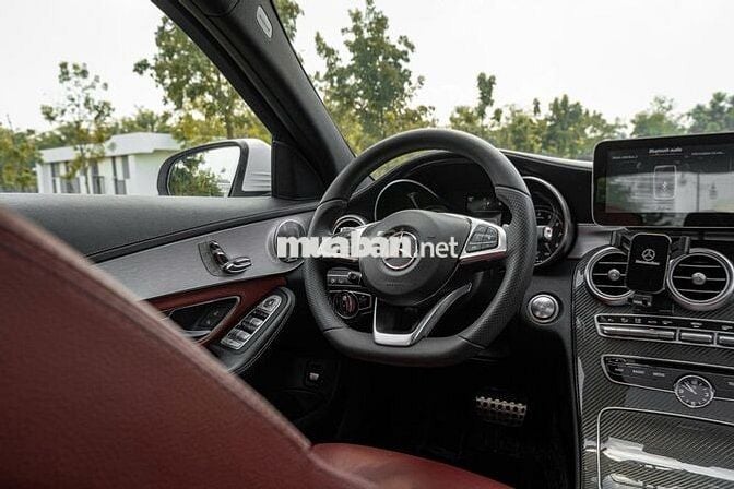 Hàng hiếm C300 AMG 2018 Trắng đỏ đồ chơi nhiều
