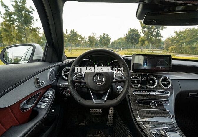 Hàng hiếm C300 AMG 2018 Trắng đỏ đồ chơi nhiều