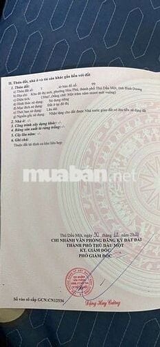 Đất TT TP MỚI PHƯỜNG BÌNH DƯỢNG , HCM