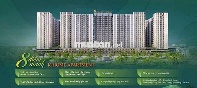 SỞ HỮU NGAY CĂN HỘ TẠI TÒA MAI VÀNG ĐẸP NHẤT K-HOME APARTMENT