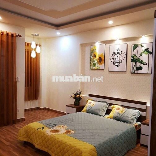 CHO THUÊ NHÀ 3 LẦU FULL NỘI THẤT HƯNG PHÚ CTY8 GIÁ 12TR/THÁNG