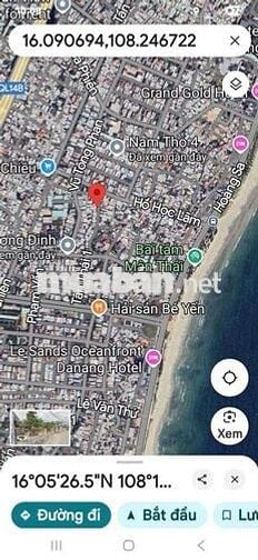 BÁN NHANH LÔ ĐẤT 2MT ĐƯỜNG MÂN THÁI 1 ,CÁCH BIỂN CHƯA TỚI 200M .