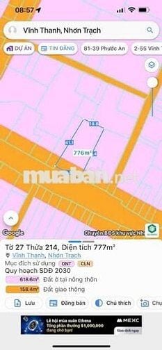 Bán gấp nhà mặt tiền đường Hùng Vương , Nhơn Trạch