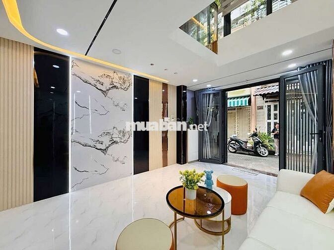 Xe hơi ngủ trong nhà - Nguyễn Văn Đậu gần Đh VLU - 5 Tầng - Nở Hậu