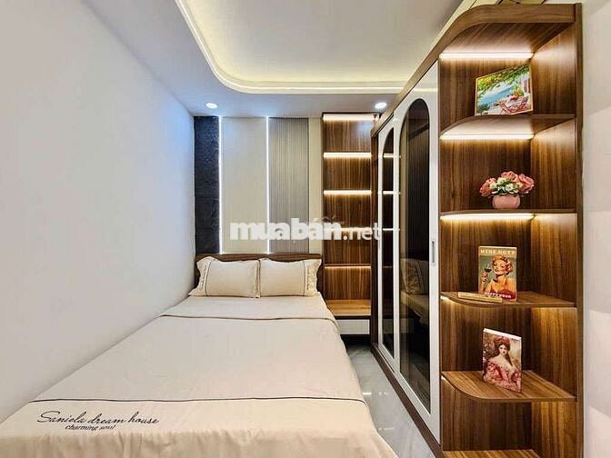 Xe hơi ngủ trong nhà - Nguyễn Văn Đậu gần Đh VLU - 5 Tầng - Nở Hậu