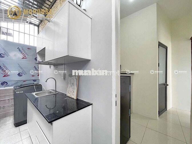 1PN ban công, tách bếp, máy giặt riêng, full nội thất, ngay K300