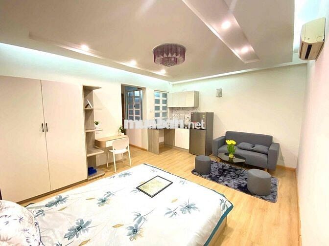 CHO THUÊ CĂN HỘ STUDIO FULL NỘI THẤT CAO CẤP 40m2 GẦN CV GIA ĐỊNH