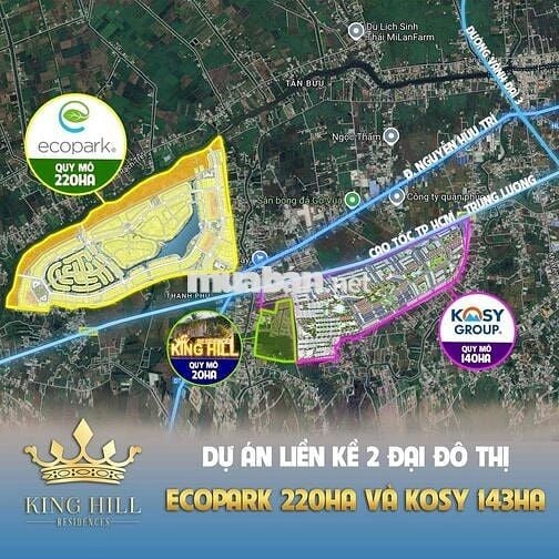 Bán đất nền King Hill - Đối diện Eco Retreat, giá 2 tỷ/nền