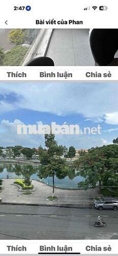 vị trí mặt tiền bờ hồ ngay trung tâm