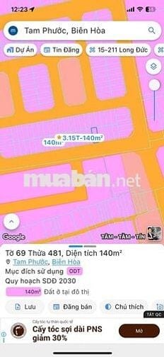 Đất Khu Tín Nghĩa Trục Chính Kinh Doanh Đa Nghành Nghề Thổ Cư