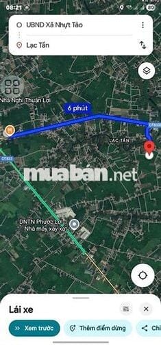 Thổ cư 2mt lô góc 222,7m2 đường gtnt 4m xã Nhựt Tảo Tân Trụ