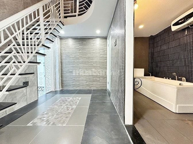 Biệt thự mini góc 2 mặt tiền vừa hoàn thiện, 5.3m X 13.5m, 1 lầu, 3pn