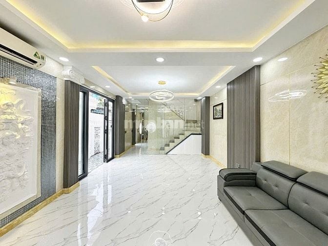 Biệt thự mini góc 2 mặt tiền vừa hoàn thiện, 5.3m X 13.5m, 1 lầu, 3pn