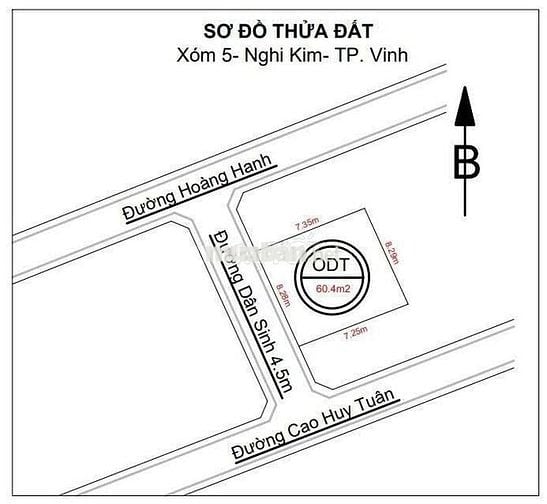 Gia đình cần tiền bán gấp đất ngõ đường Hoàng Hanh, cách Hoàng Hanh 5m