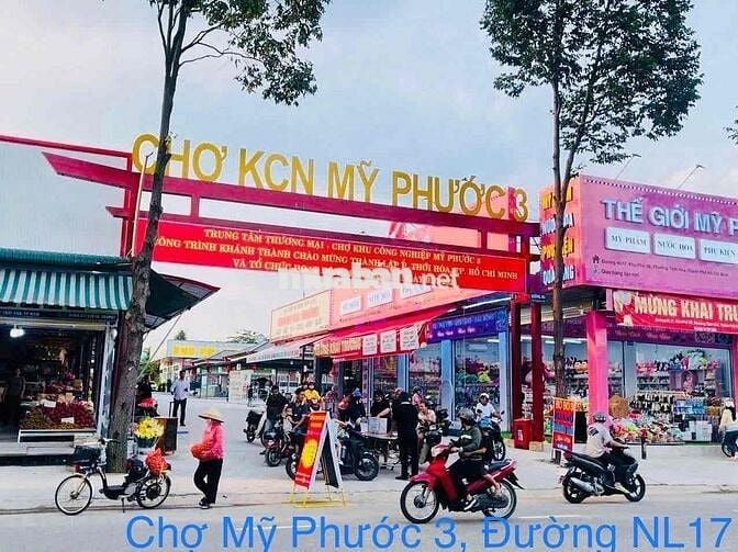 BÁN ĐẤT MẶT TIỀN ĐƯỜNG CHỢ MỸ PHƯỚC 3, THỚI HOÀ, BẾN CÁT, BD