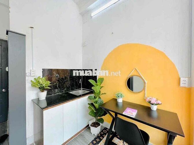 CHO THUÊ CĂN HỘ 1 PHÒNG NGỦ CỬA SỔ TRỜI FULL NỘI THẤT NGAY QUANG TRUNG