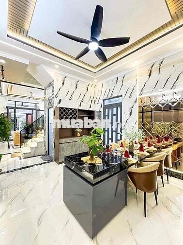NHÀ TRỆT 3 LẦU MỚI ĐẸP -  CÓ HẺM MƯƠNG HỞ BÊN HÔNG CỰC KÌ THOÁNG MÁT -