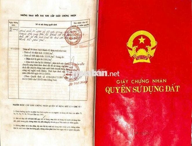Chuyển nhượng nhà xưởng gắn liền với đất nhà nước cấp sổ.