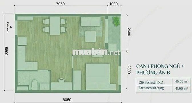 Bán Nhà ở xã hội full nội thất, trung tâm tp Mới, dễ dàng sở hữu, 3tr