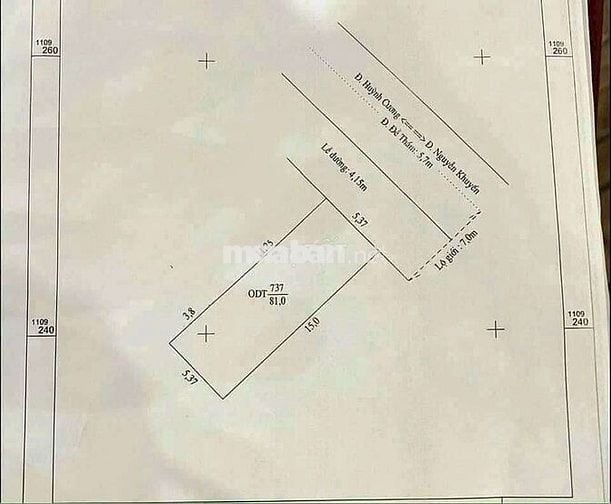 Bán nhà mặt tiền đề thám , 5,37 × 15
