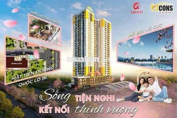 CHỈ 300 Triệu SỠ HỮU CĂN HỘ BCONS ASAHI - PHONG CÁCH NHẬT BẢN