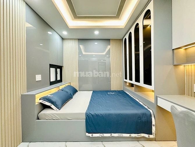 ⭐️Nhà 4 Lầu tuyệt đẹp CAO CẤP hẻm xe hơi 5m, cách MT Huỳnh Khươn An 5m