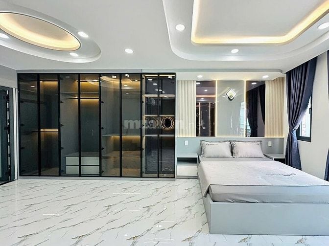 ⭐️Nhà 4 Lầu tuyệt đẹp CAO CẤP hẻm xe hơi 5m, cách MT Huỳnh Khươn An 5m