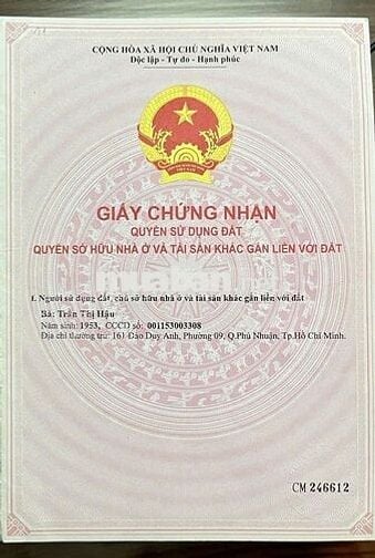 Nhà mặt tiền đường Đào Duy Anh, Phú Nhuận, HCM DT 5.2x8m 3 lầu