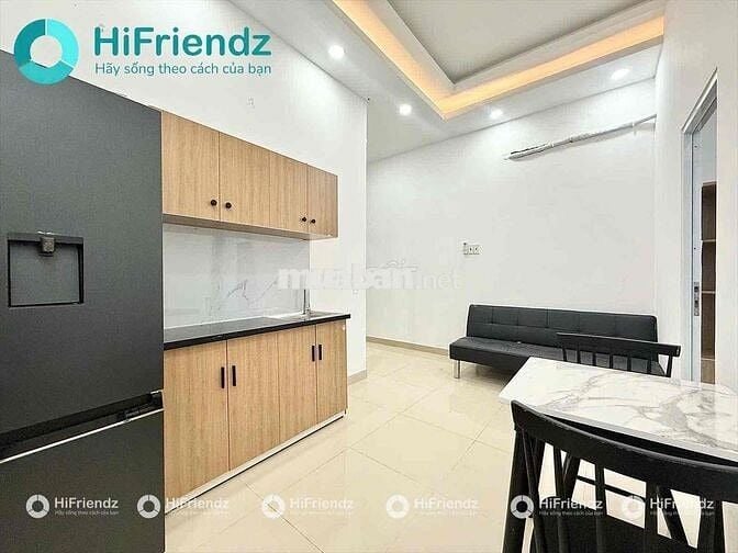 CHO THUÊ CĂN HỘ 1PN TÁCH BẾP CỬA KÍNH FULL NỘI THẤT 35m2 NHÀ MỚI 100%