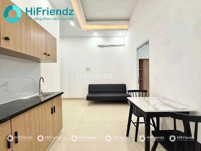 CHO THUÊ CĂN HỘ 1PN TÁCH BẾP CỬA KÍNH FULL NỘI THẤT 35m2 NHÀ MỚI 100%