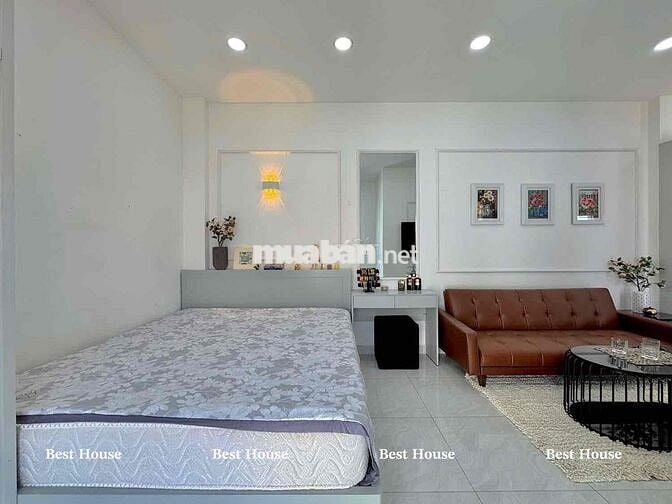 CHDV full nội thất studio ban công, cửa sổ cực thoáng ngay Etown TB