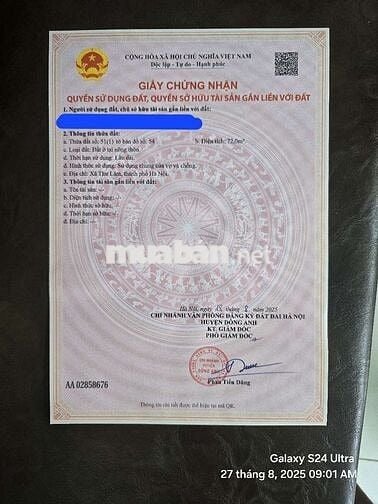 ✅️ 72m đất - Ô tô tránh nhau - Cửa hàng mới, thị trấn Đông Anh(cũ)