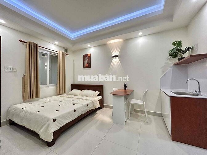 STUDIO FULL NỘI THẤT MỚI 100% NGAY KHU SÂN BAY TÂN SƠN NHẤT SÁT HUFLIT