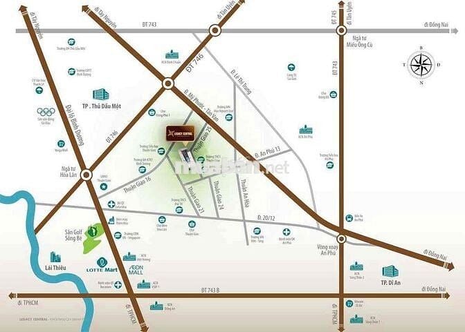 Căn hộ Legacy Central – 30m2 Thuận An, Bình Dương – 1,2 tỷ