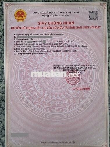 Đất gần khu Vsip1, phường Bình Hòa, Tp Thuận An