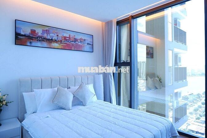 Căn hộ view trực diện sông Hàn 70m2 loại 2pn tầng cao full nội thất