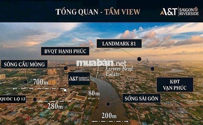 Dự Án A&T SAIGON RIVERSIDE - Mặt tiền Sông Sài Gòn Quốc lộ 13