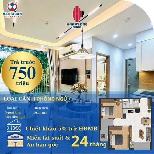 Vạn Xuân Group ra mắt dự án căn hộ sân vườn Happy One Sora, Tp Thủ Đức