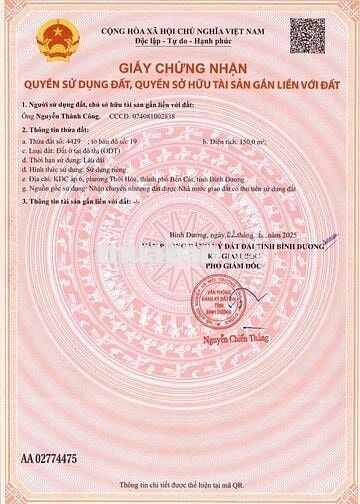 Đất mặt tiền đường 74m Vành Đai 4 - sổ sẵn công chứng ngay