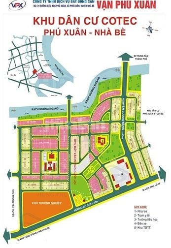 BÁN ĐẤT DỰ ÁN COTEC PHÚ XUÂN - NHÀ BÈ 
