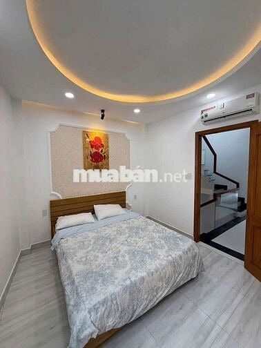 Cho thuê nguyên căn mới đẹp, 4pn sẵn nội thất, Huỳnh Văn Nghệ p15 TB