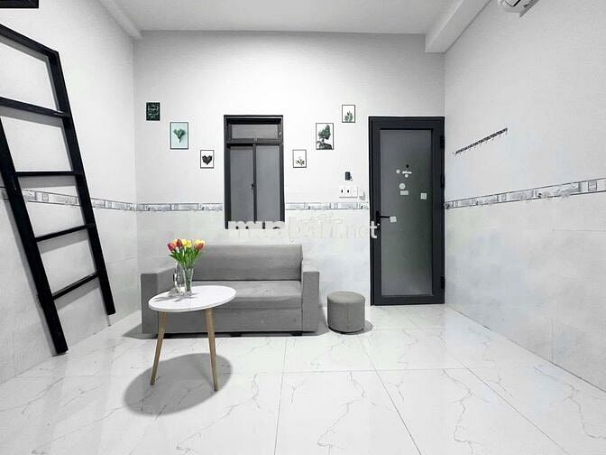 PHÒNG DUPLEX CỰC XINH GẦN ĐH VĂN HIẾN, BÁCH KHÓA CÓ THANG MÁY - BẢO VỆ