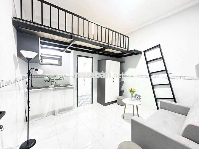 PHÒNG DUPLEX CỰC XINH GẦN ĐH VĂN HIẾN, BÁCH KHÓA CÓ THANG MÁY - BẢO VỆ