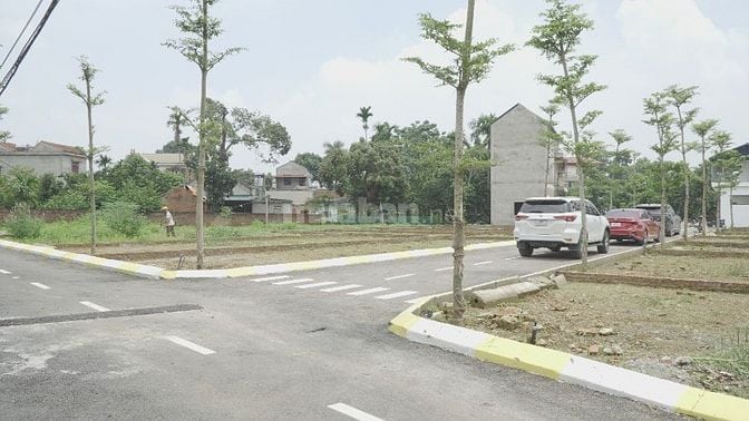 BÁn Đất 104m2 (Dtích 5,8x18m) chỉ 48tr/m2, Full Thổ Cư 100% Hoà LẠc-HN