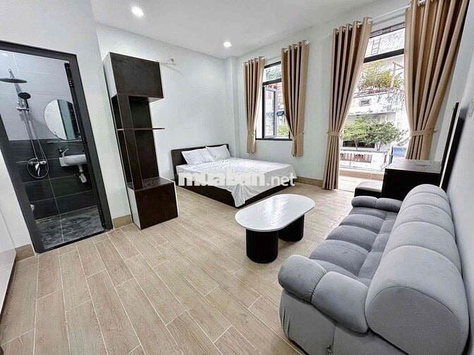 Căn hộ studio ban công full nội thất