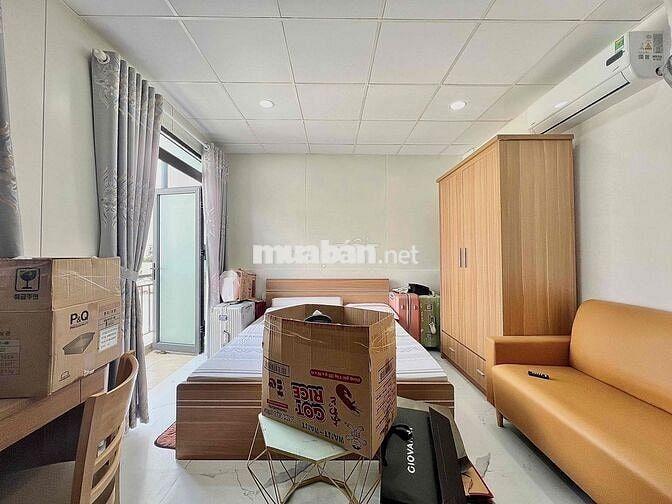 ⚜️Studio Ban Công Máy Giặt Riêng Thang Máy Bảo Vệ Gần Cầu Sài Gòn