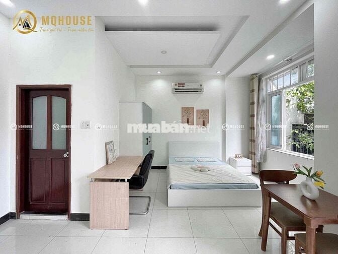 Studio ban công, máy giặt riêng, full NT mới ngay ETown, K300, 7 Hiền